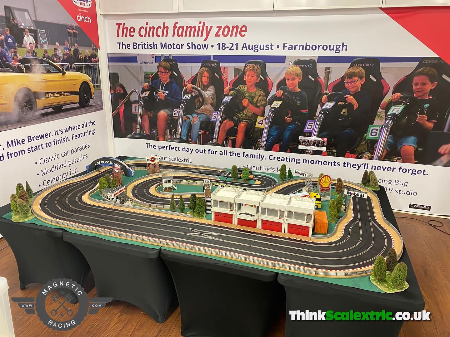 British Motor Show Pop-Up 2020 virtual reality scalextric