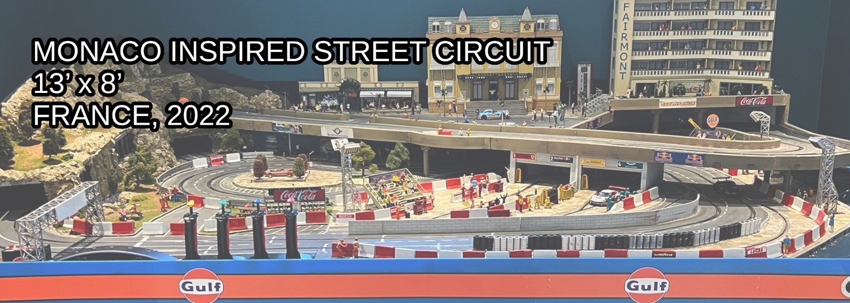 Bespoke Track Banner Monaco Inspired Street Circuit slot car scalextric track main