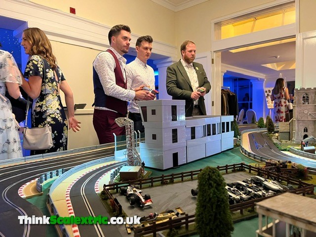 Wedding entertainment think scalextric hire Mr& Mrs Jack and Alida Whitworth
