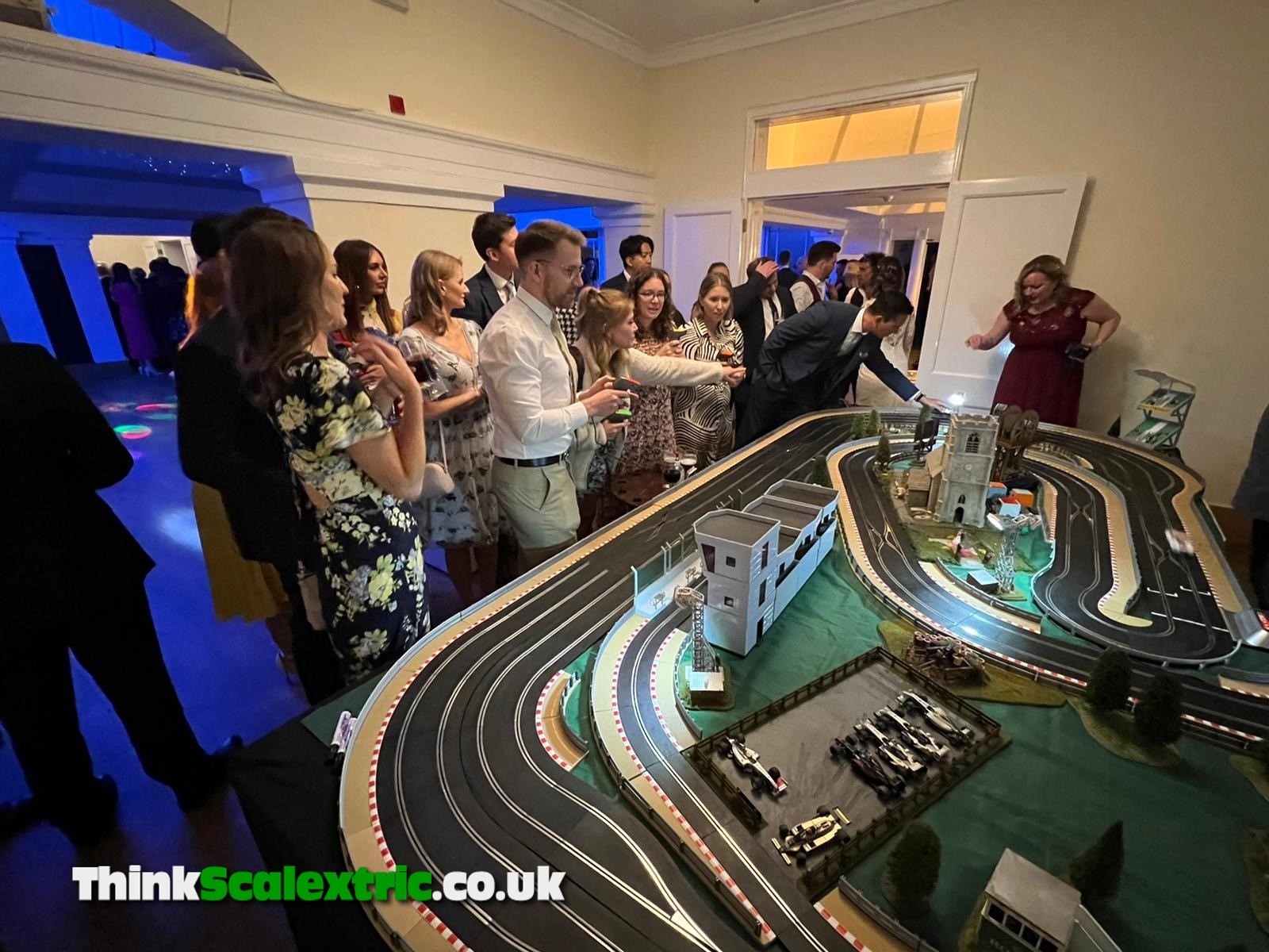 Wedding entertainment think scalextric hire Mr& Mrs Jack and Alida Whitworth