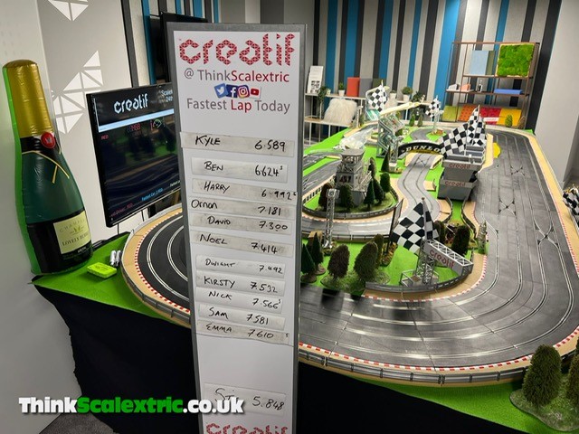 Creatif scalextric championship slot car hire