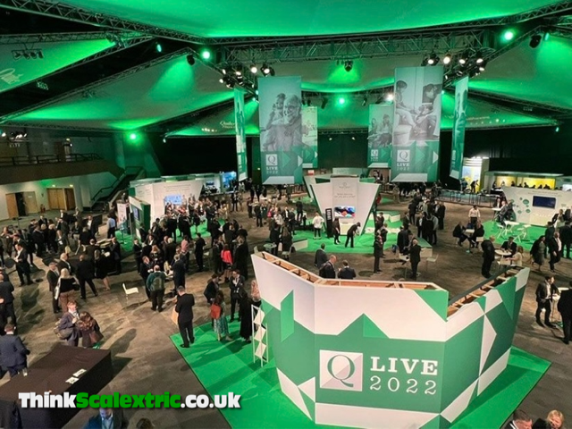 Leeds Building Society Q Live 2022 scalextric event hire