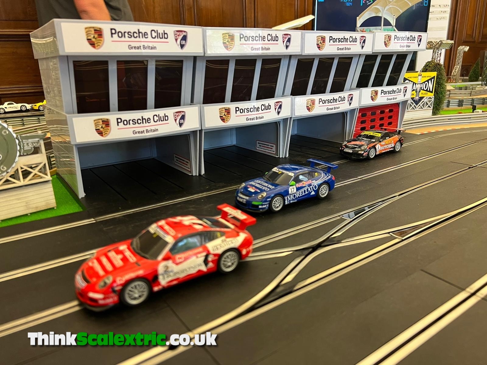 Porsche Club GB scalectric slot car event hire