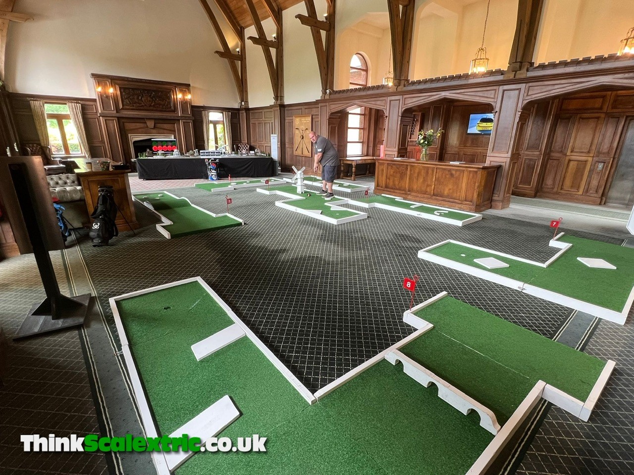 Fathers Day at London Golf Club digital scalextric hire