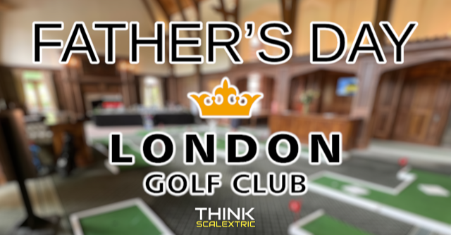 Fathers Day at London Golf Club digital scalextric hire