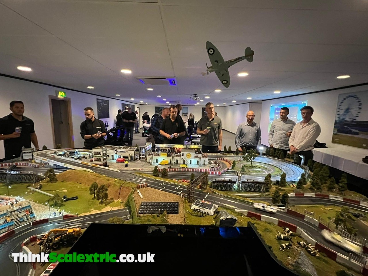 williams f1 racing corporate event giant scalextric bespoke track build