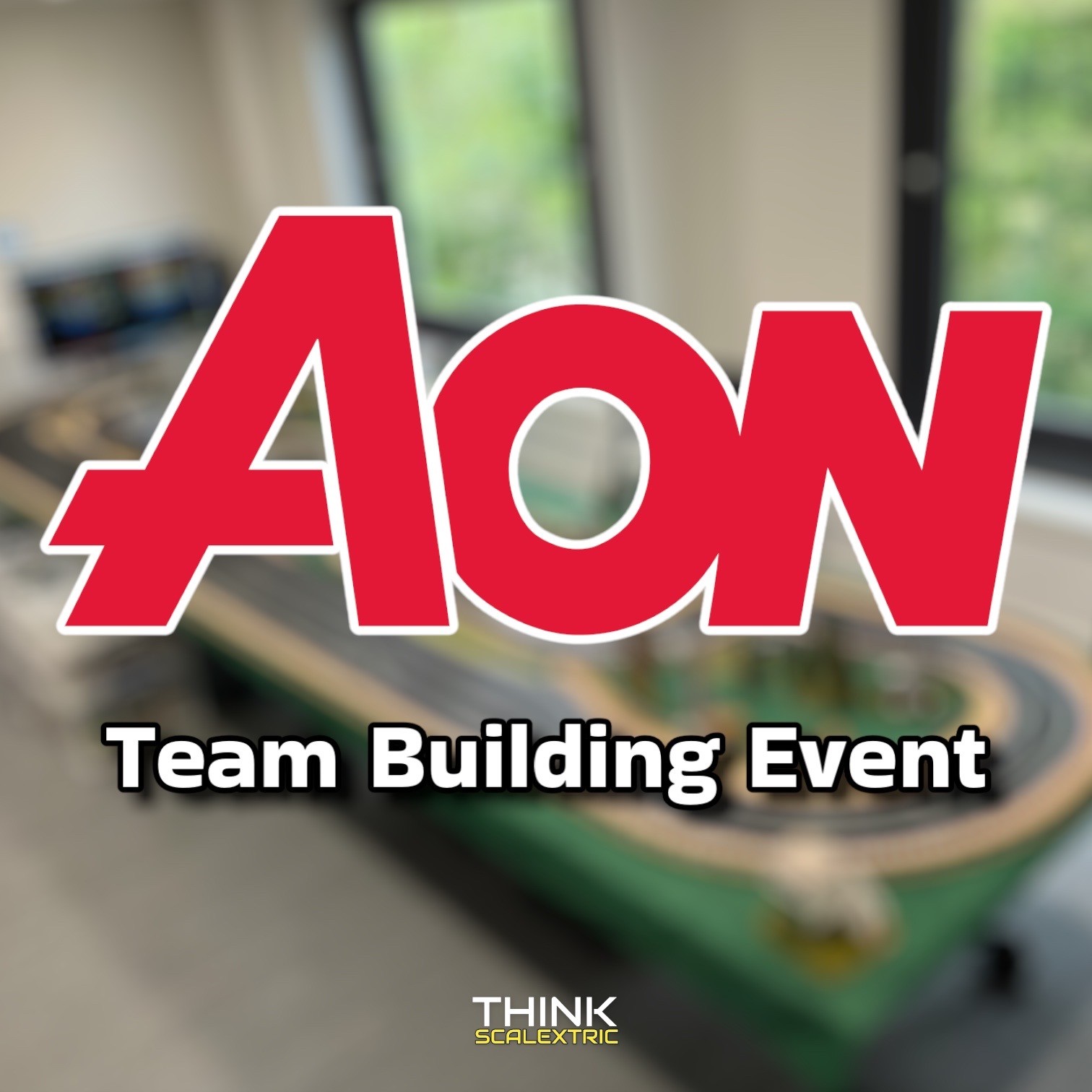 AON plc redhill team building scalextric slot car hire