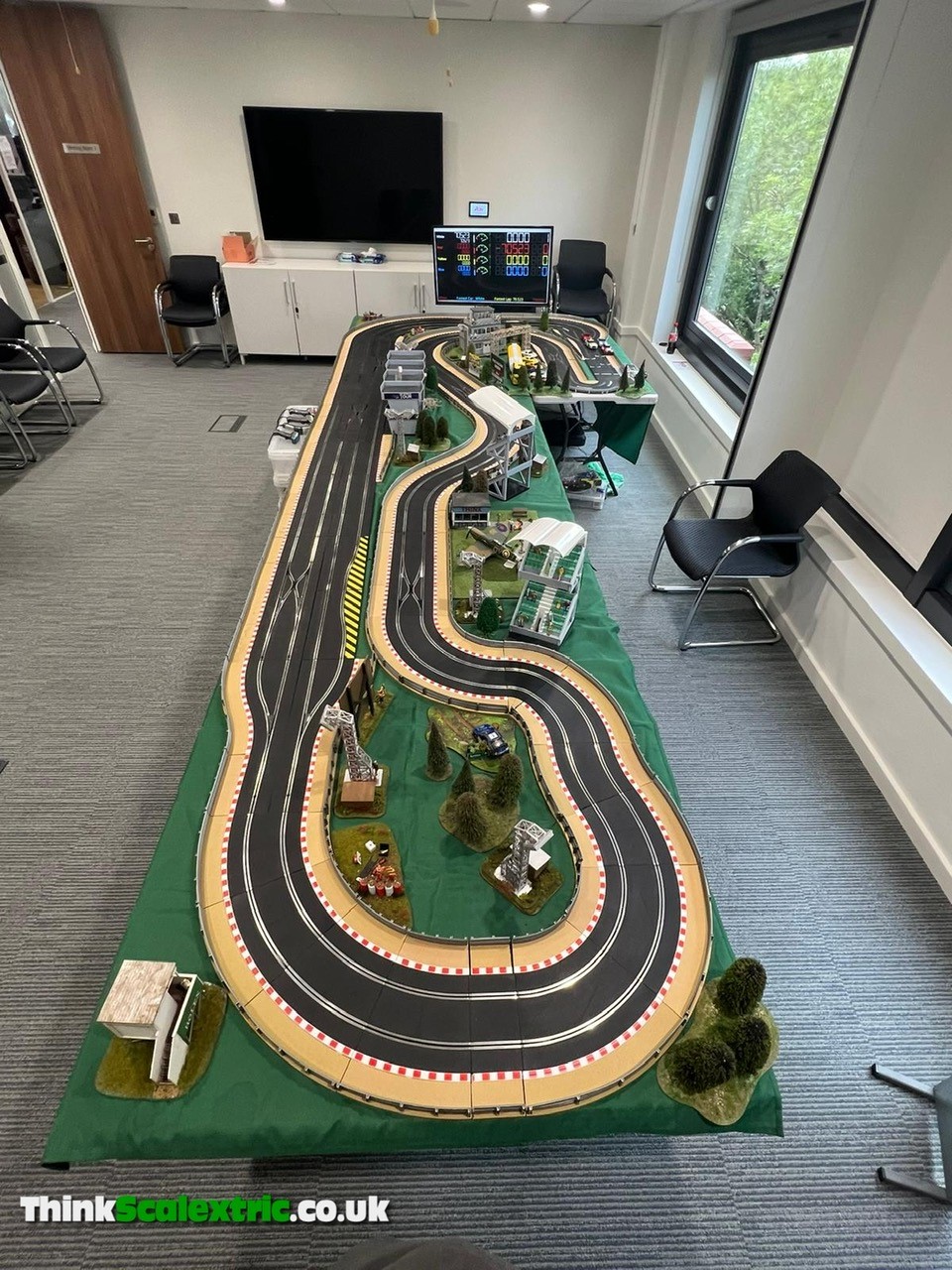 AON plc redhill team building scalextric slot car hire