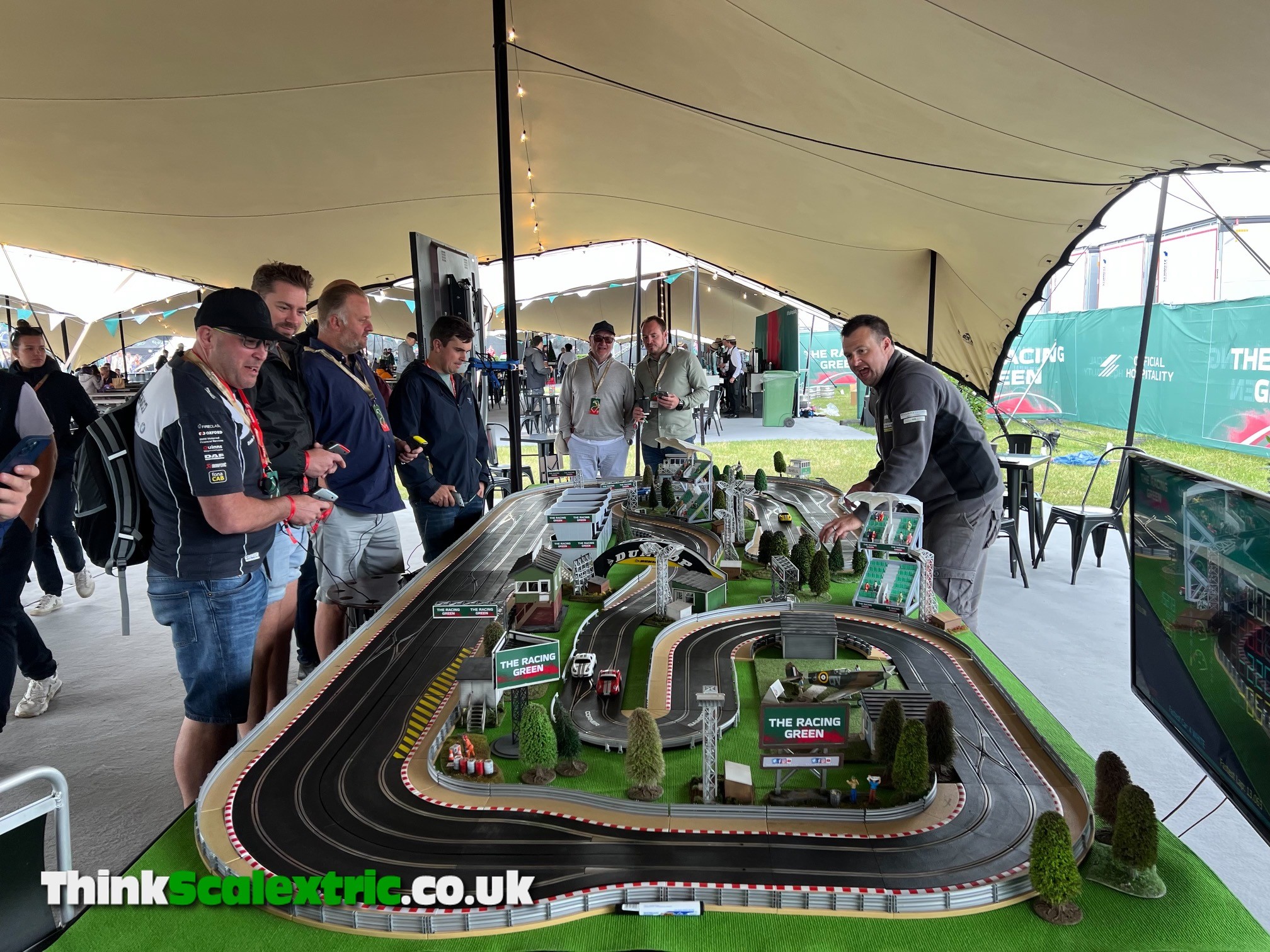 Silverstone British Grand Prix 2022 The Racing Green Hospitality Scalextric Hire