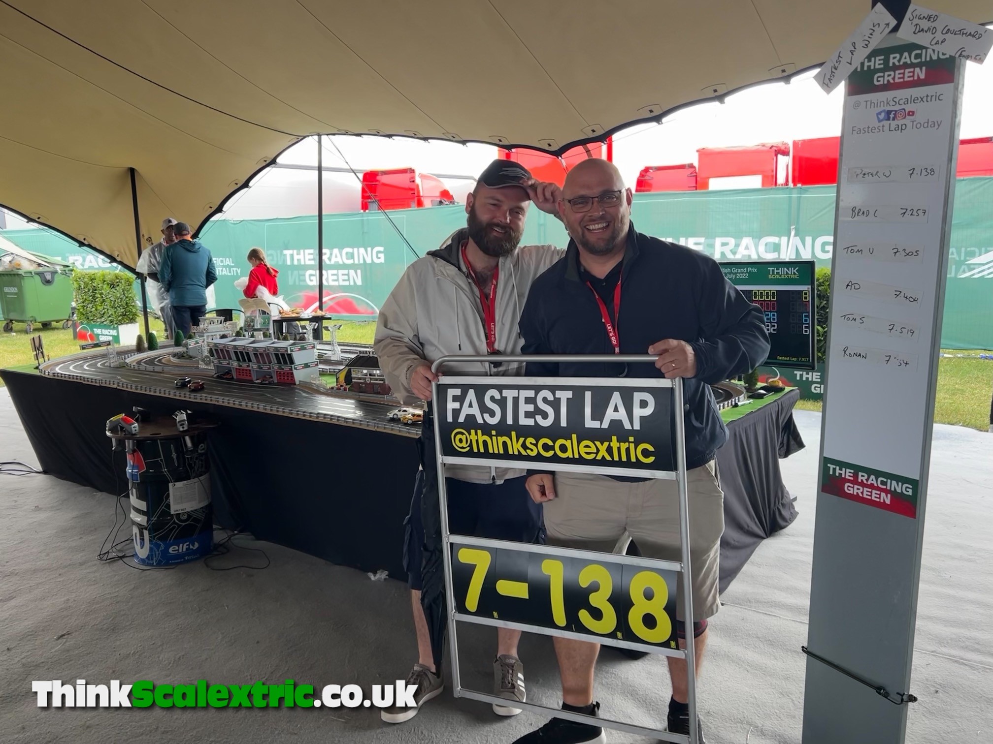 Silverstone British Grand Prix 2022 The Racing Green Hospitality Scalextric Hire