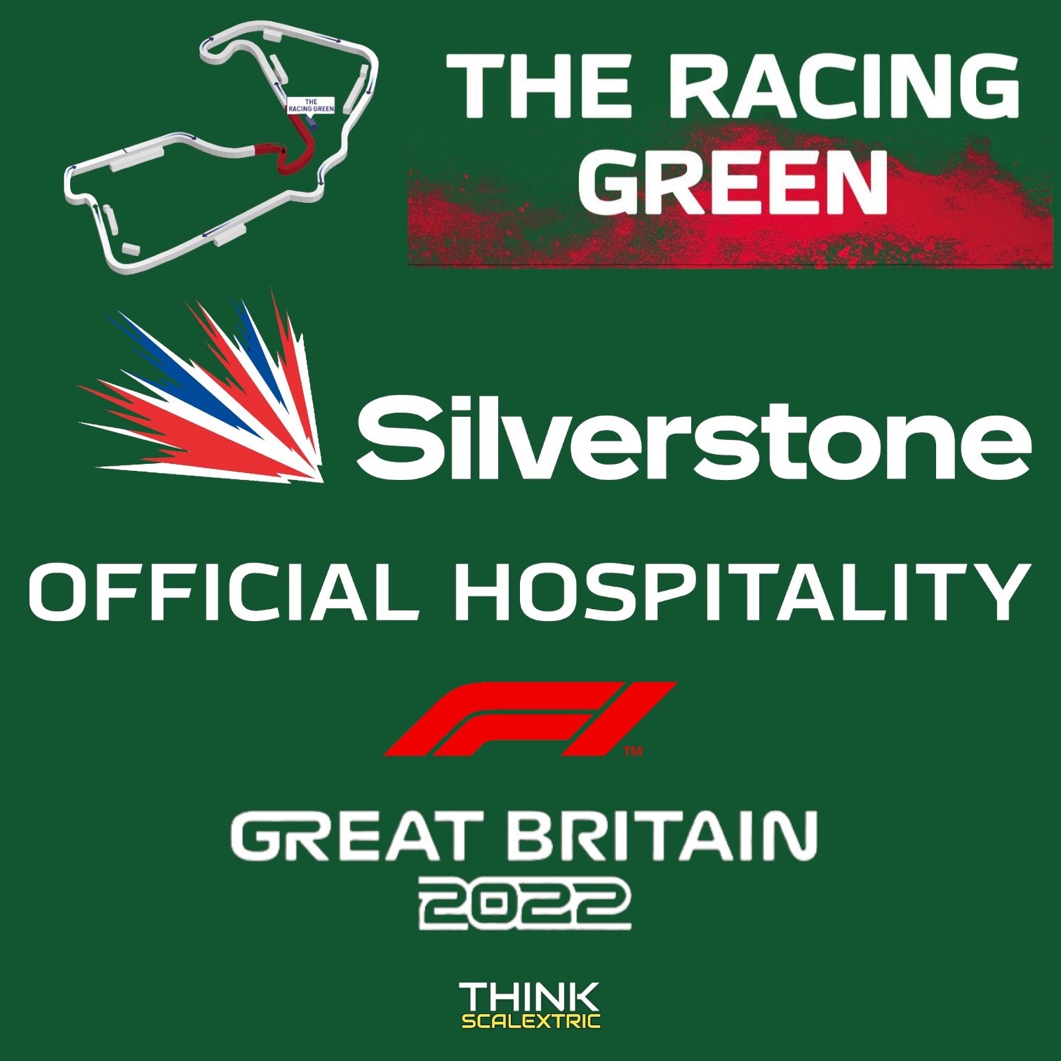 Silverstone British Grand Prix 2022 Racing Green Hospitality Scalextric Hire