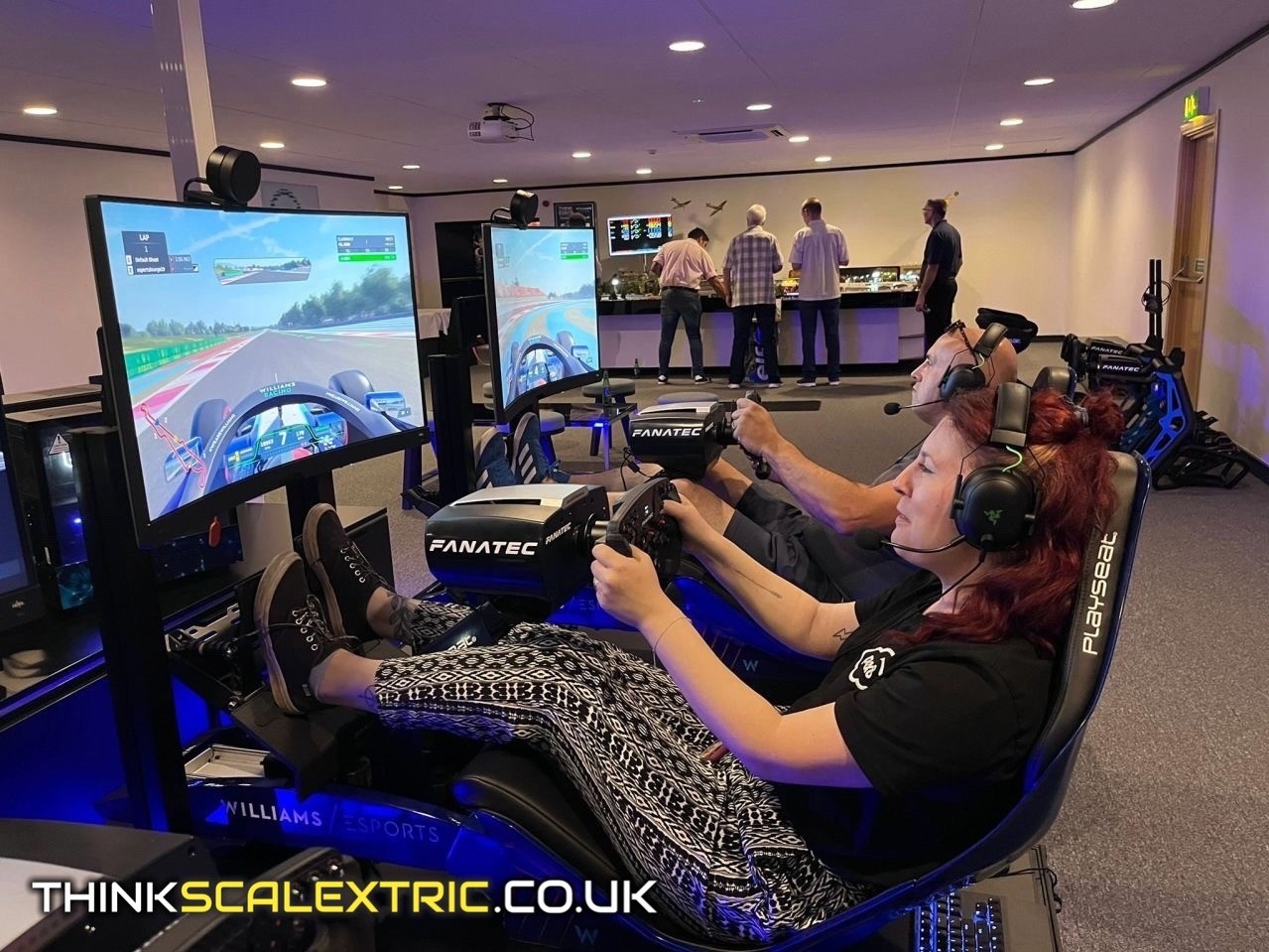 williams racing corporate event pax8 bespoke scalextric track hire