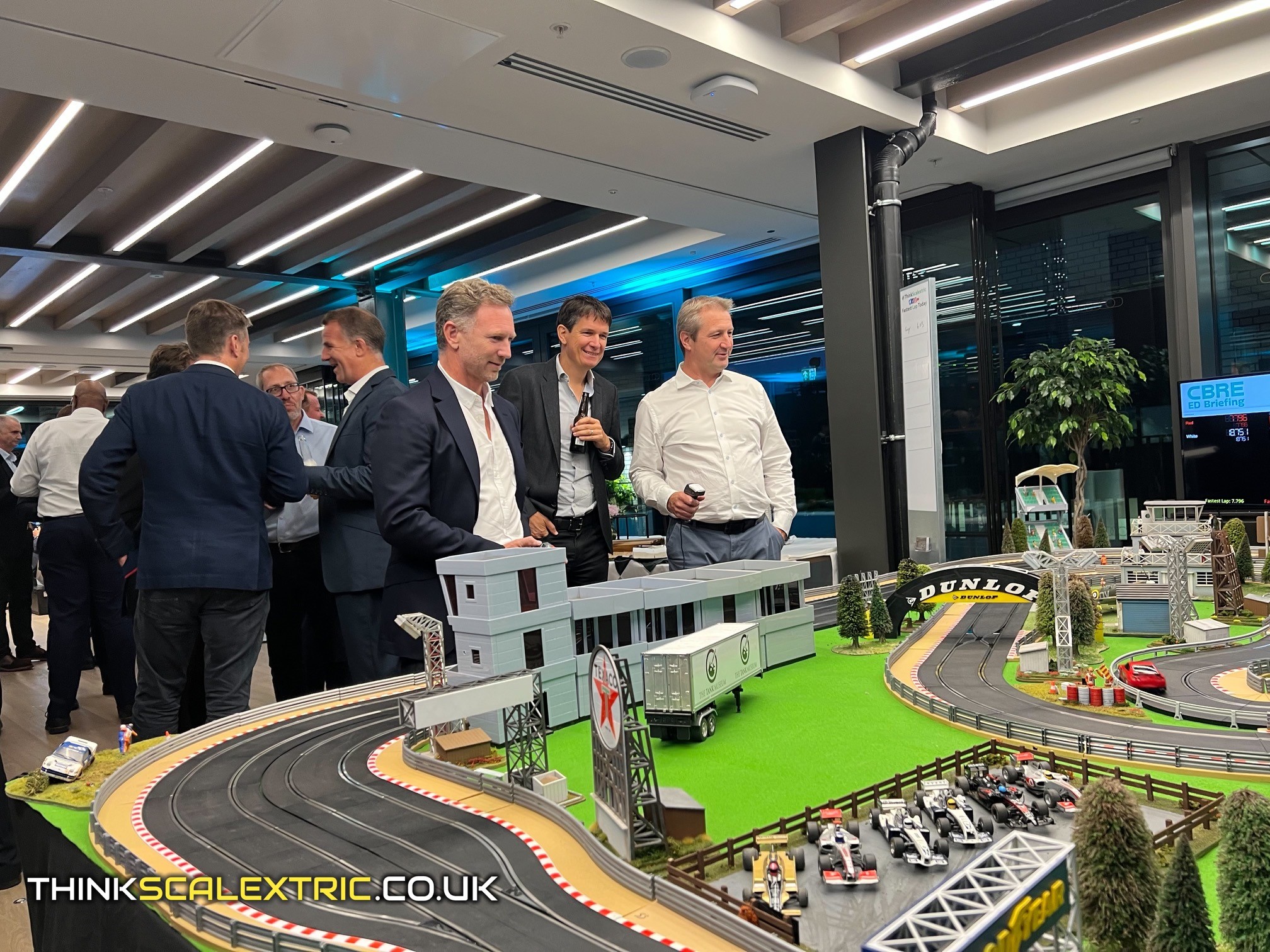 CBRE ED Briefing event sept 2022 scalextric event hire
