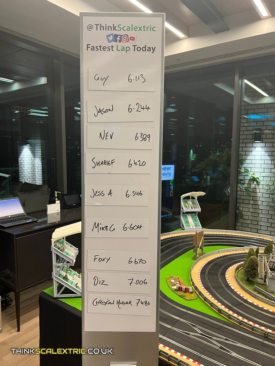 CBRE ED Briefing event sept 2022 scalextric event hire