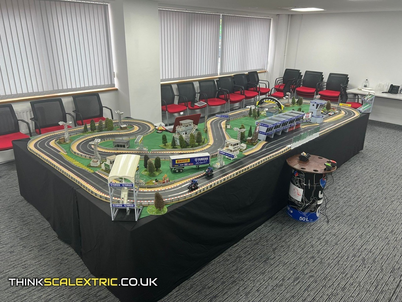 Yamaha staff day world superbikes aug 2022 bespoke scalectric event hire