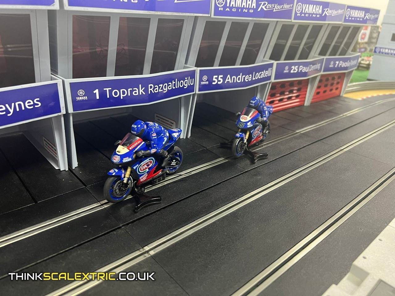 Yamaha staff day world superbikes aug 2022 bespoke scalectric event hire