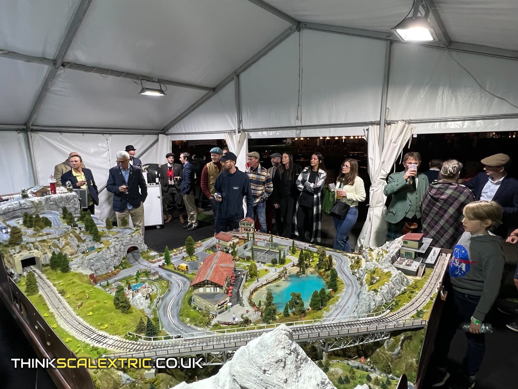 switzerland swiss tourism goodwood revival bespoke scalextric slot car hill climb track