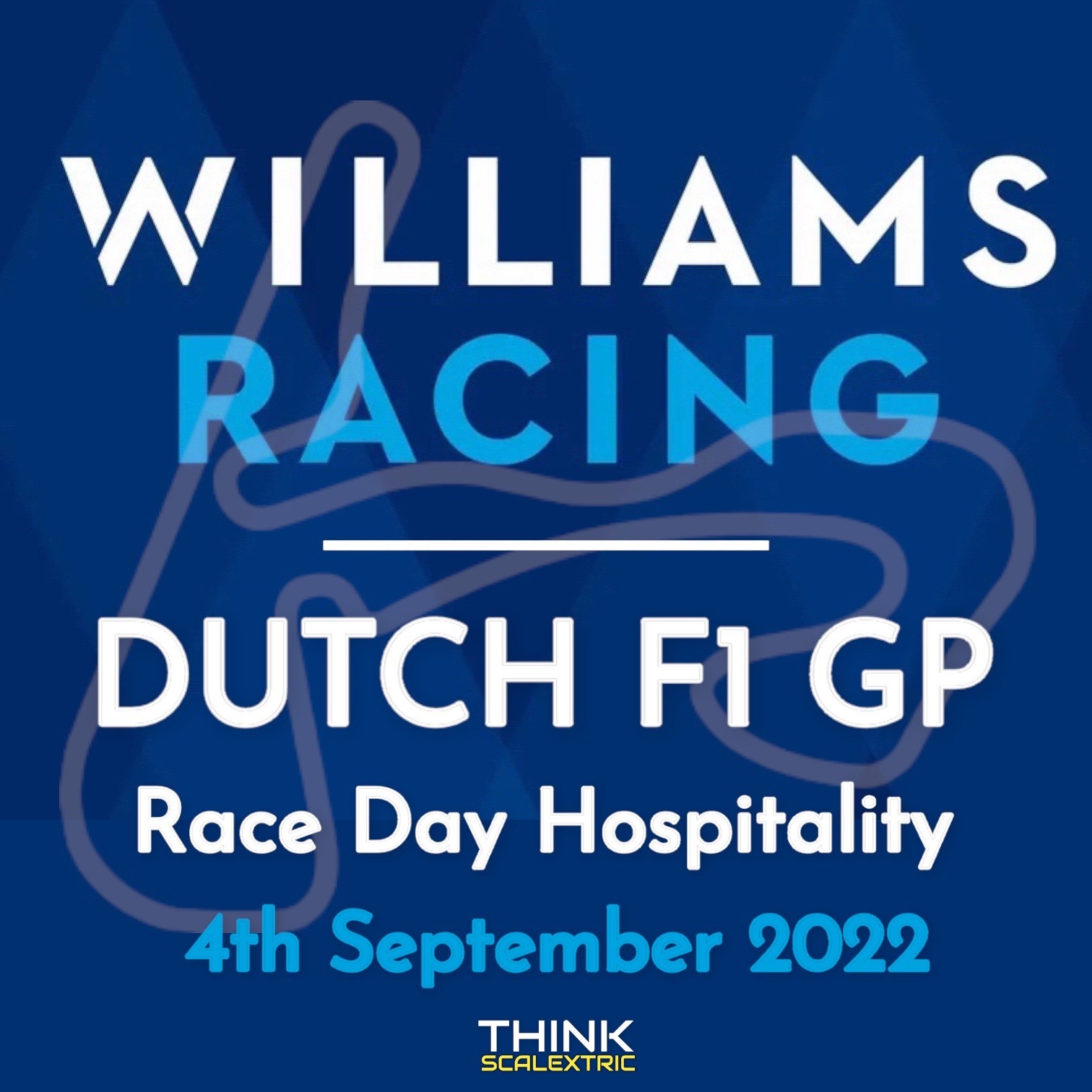 williams racing race day hospitality dutch f1 gp 2022 giant scalextric bespoke track build