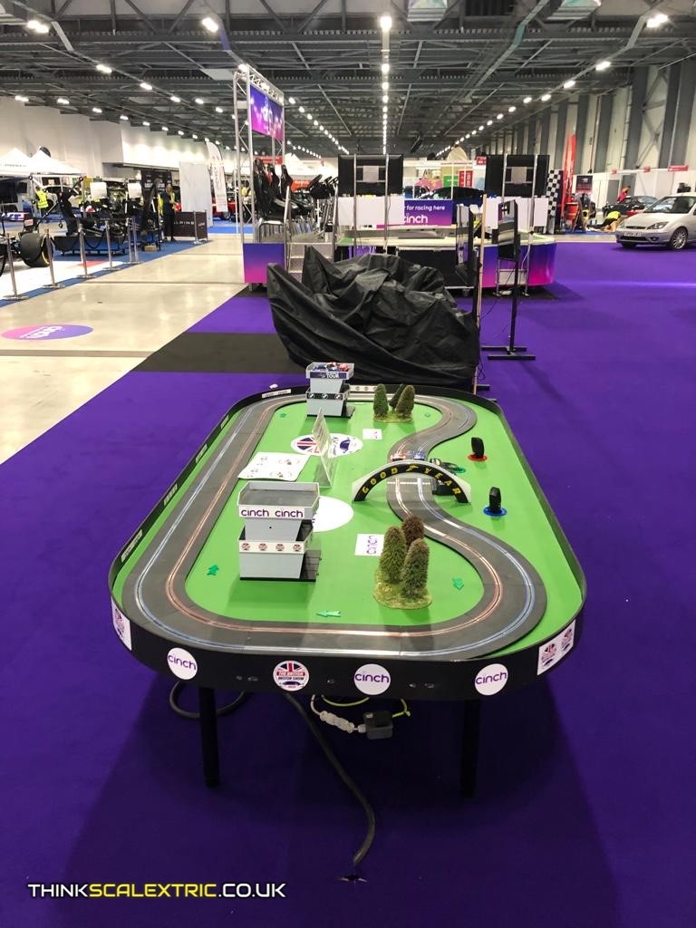British Motor Show virtual reality scalextric hire
