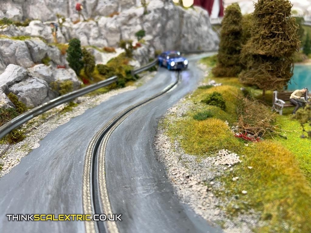 bespoke scalextric slot car hill climb track 2022 switzerland tourism goodwood laver cup