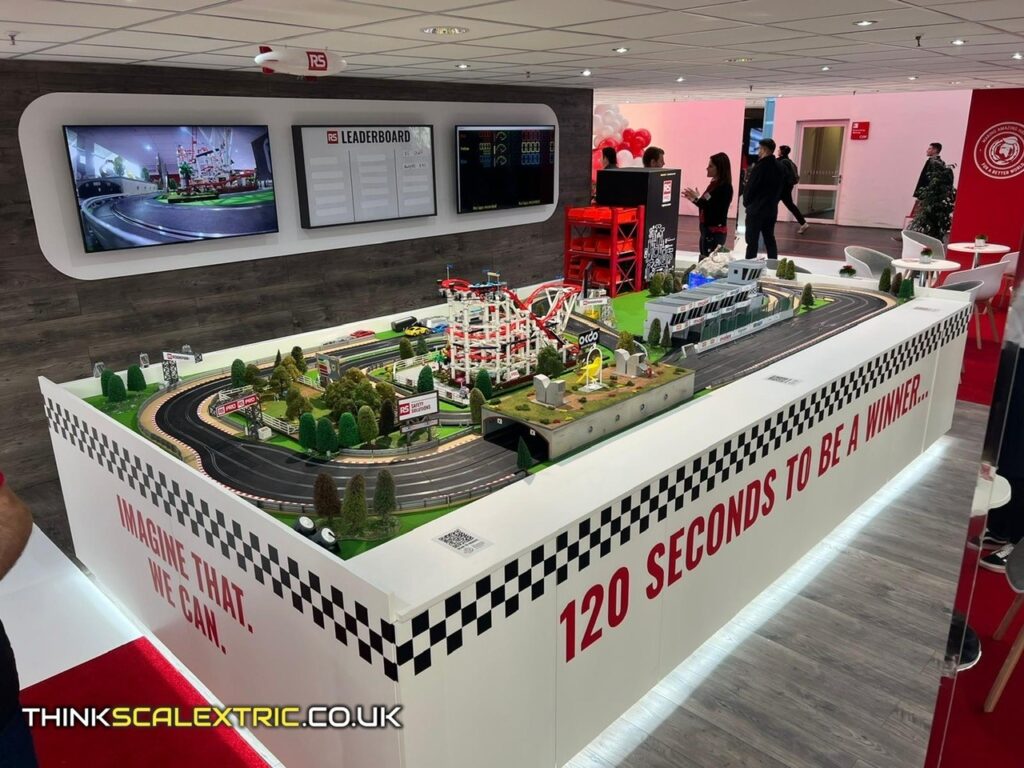 RS Components Electronica Munich 2022 scalextric hire event