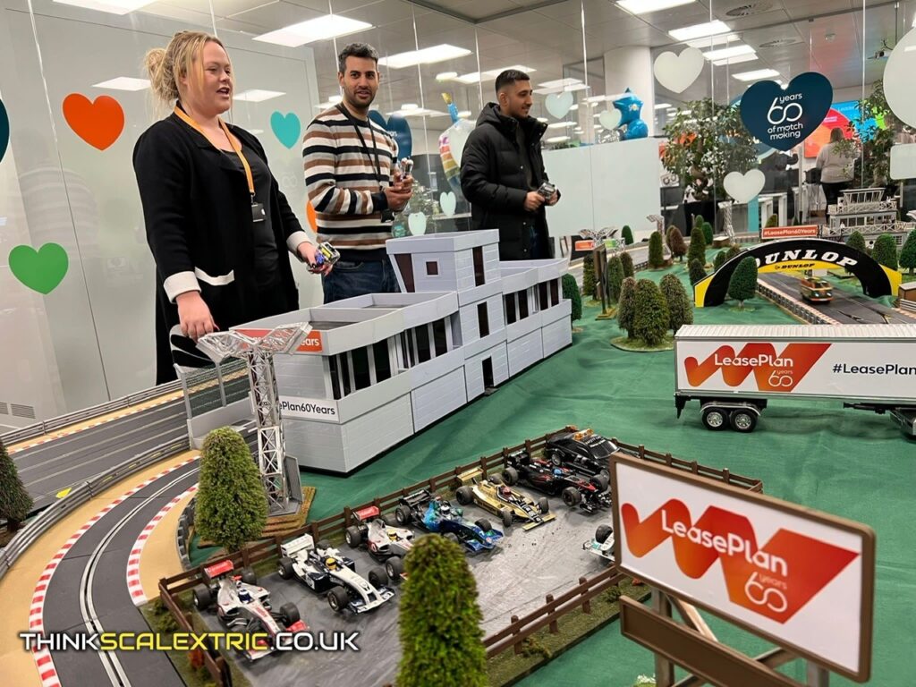 Leaseplan UK February 2022 scalextric simulator hire