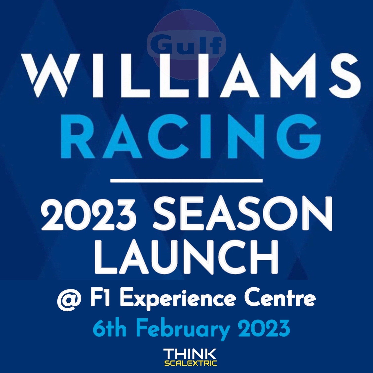 Williams F1 2023 launch bespoke scalextric slot car hire blog image