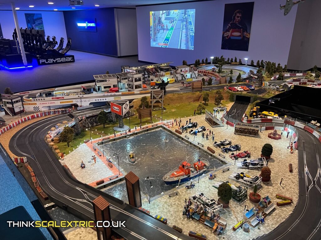 williams f1 racing corporate event images giant scalextric bespoke track