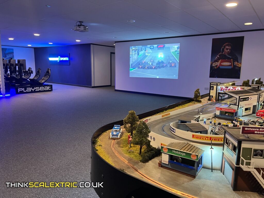williams f1 racing corporate event images giant scalextric bespoke track