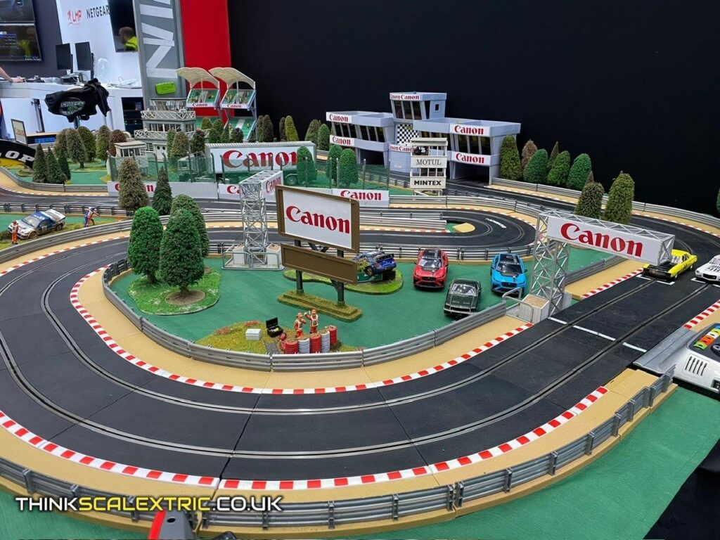 Canon uk the media production and technology show March 2023 corporate scalextric slot car hire 01