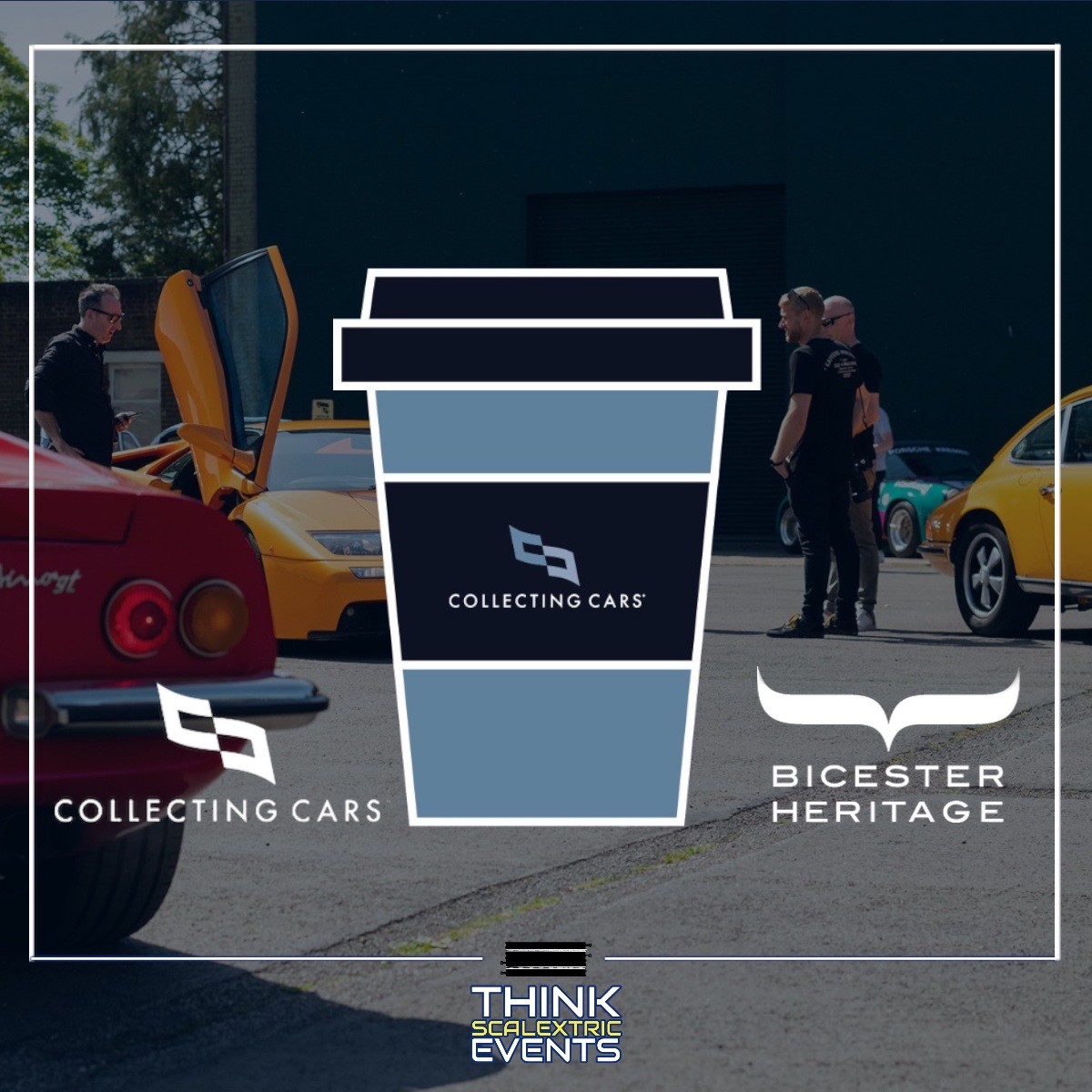 Collecting Cars Coffee Run bicester heritage may 2023 corporate scalextric slot car hire
