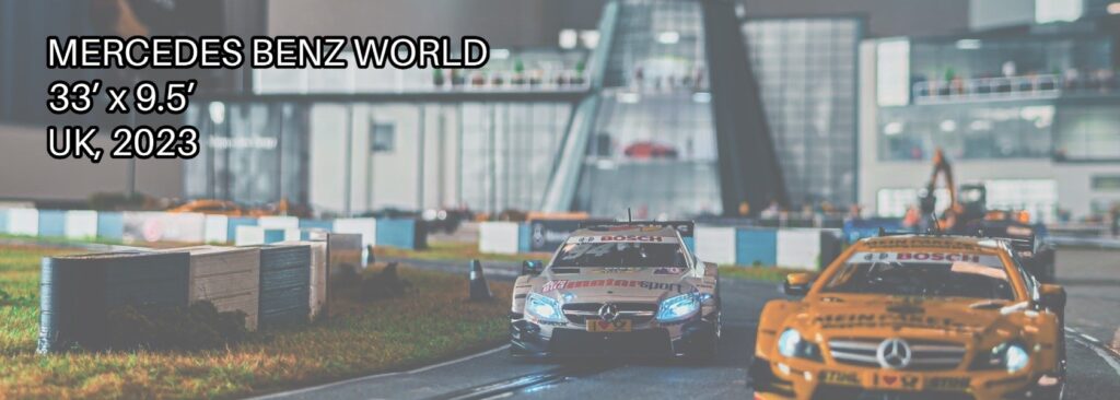 mercedes benz world 2023 bespoke custom scalextric carrera slot car track