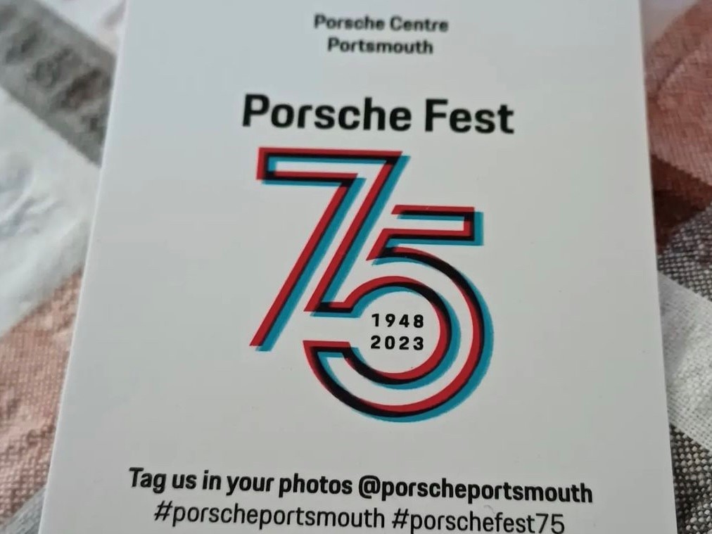 Porsche Centre Portsmouth Porschefest75 June 2023