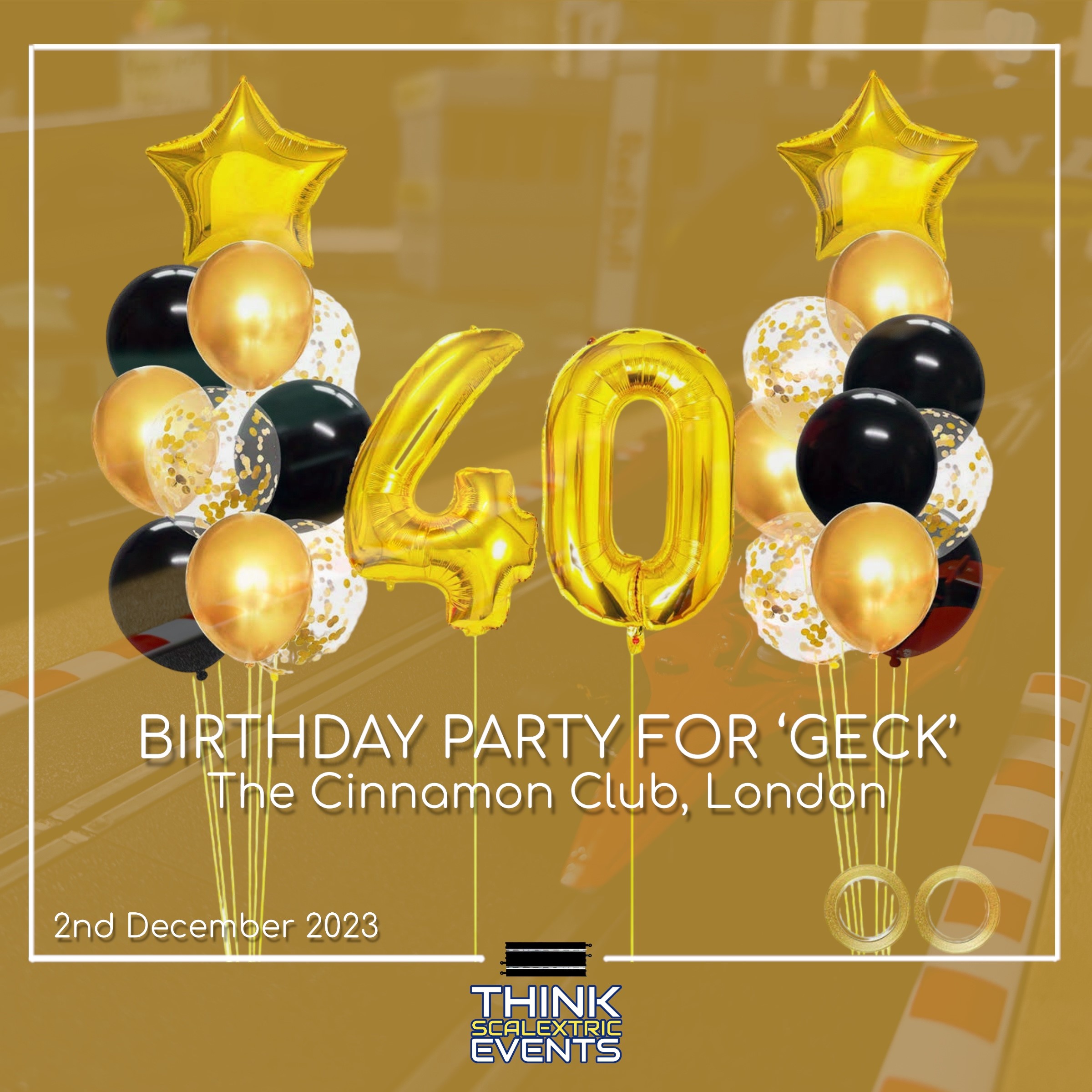 Geck 40th birthday party december 2023