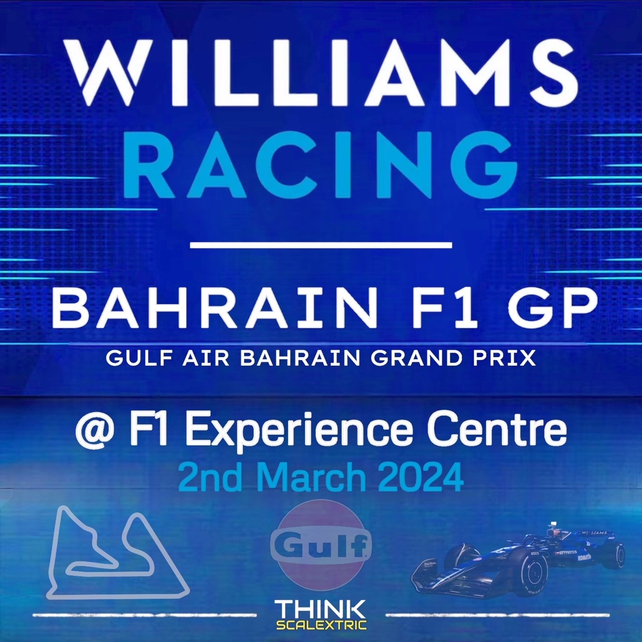 williams f1 racing race day hospitality bahrain f1 2024