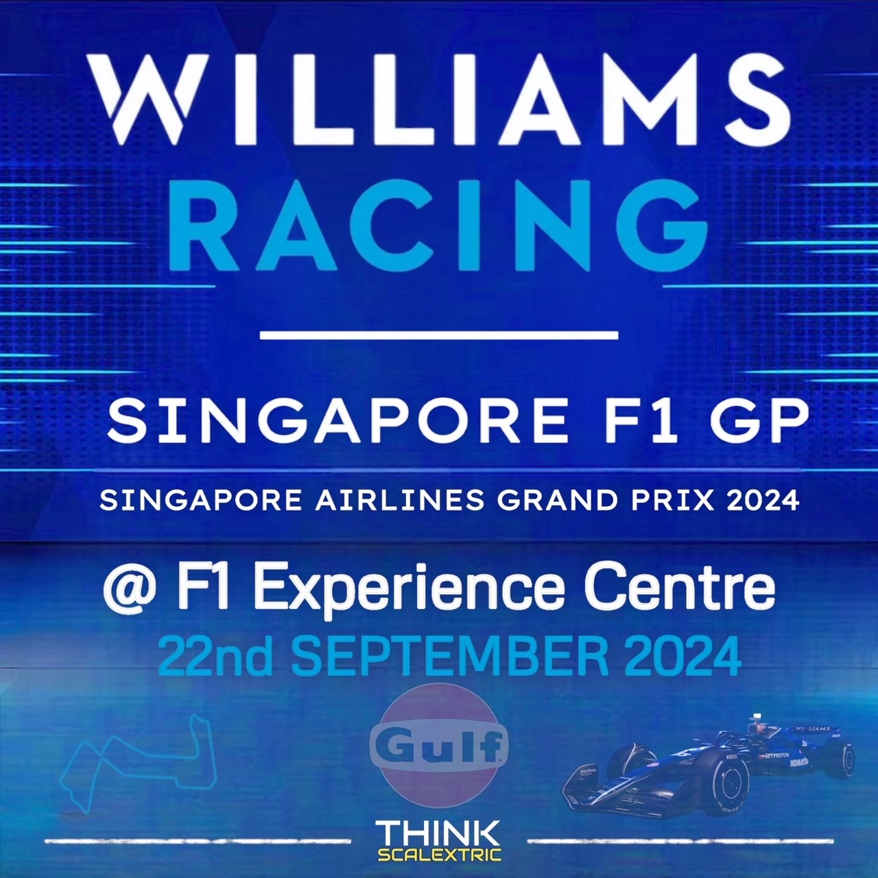 williams f1 racing race day hospitality singapore f1 2024