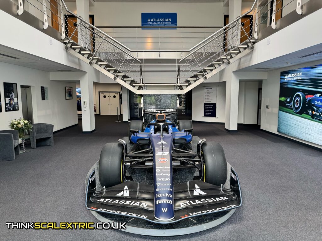 williams atlassian f1 racing corporate event general giant scalextric track