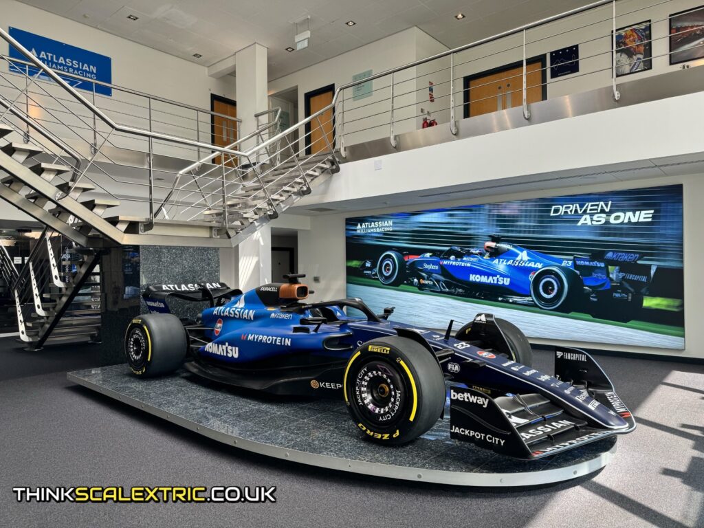 williams atlassian f1 racing corporate event general giant scalextric track