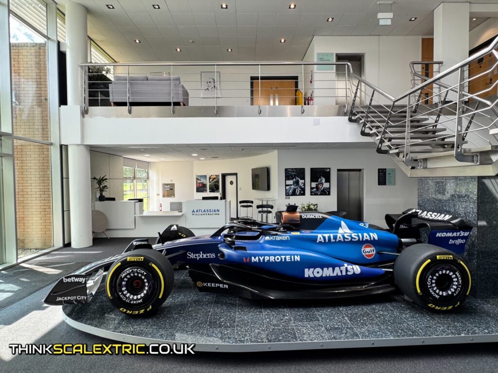 williams atlassian f1 racing corporate event general giant scalextric track