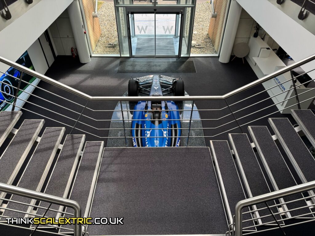williams atlassian f1 racing corporate event general giant scalextric track