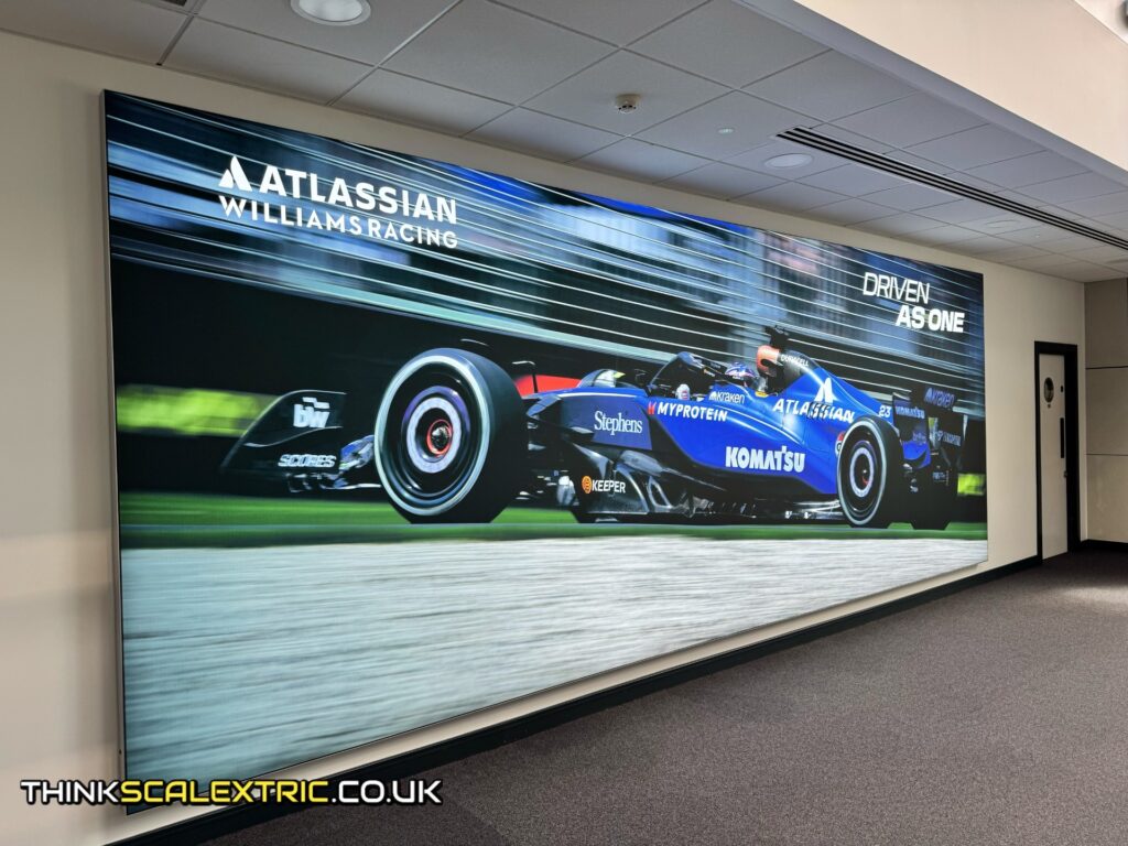 williams atlassian f1 racing corporate event general giant scalextric track