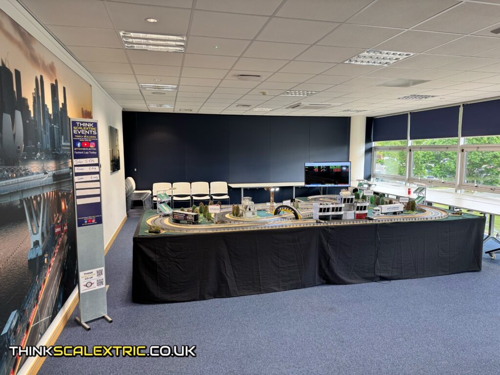 williams atlassian f1 racing corporate event general giant scalextric track