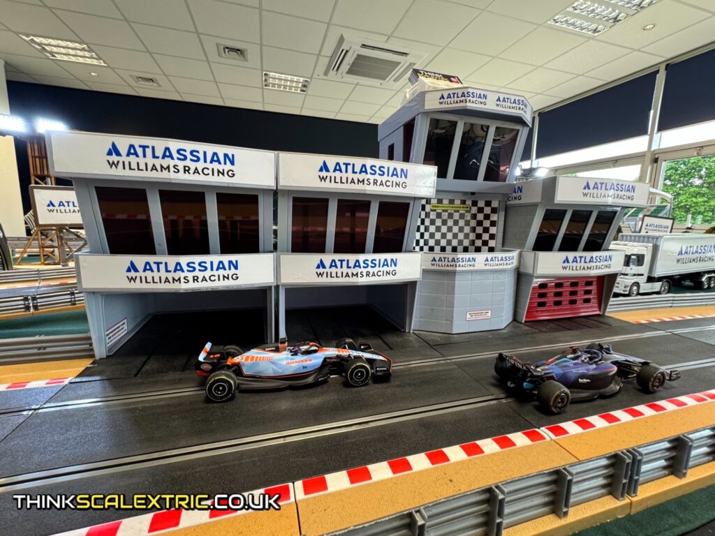 williams atlassian f1 racing corporate event general giant scalextric track
