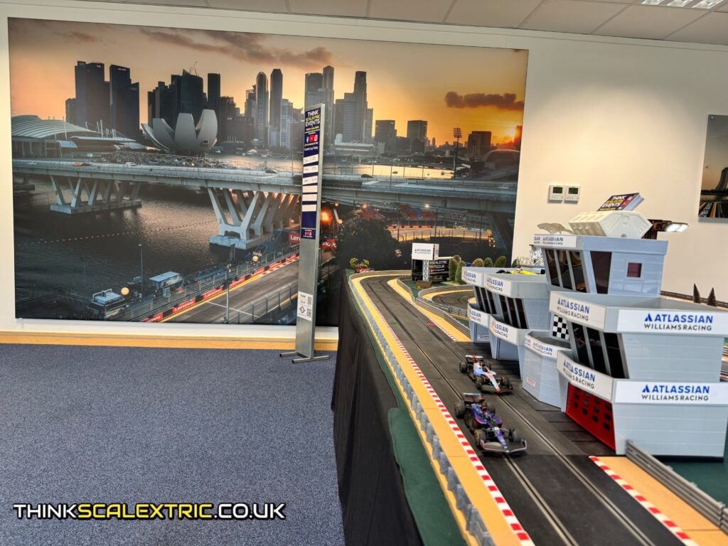 williams atlassian f1 racing corporate event general giant scalextric track