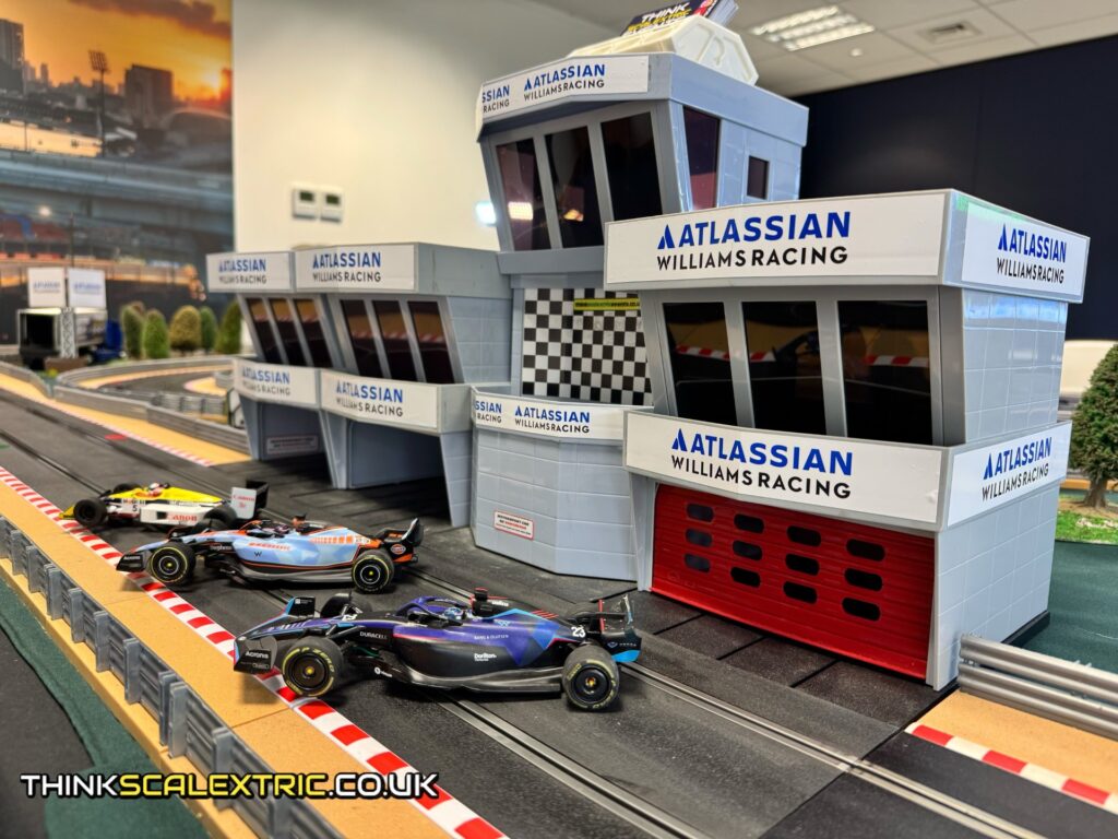 williams atlassian f1 racing corporate event general giant scalextric track