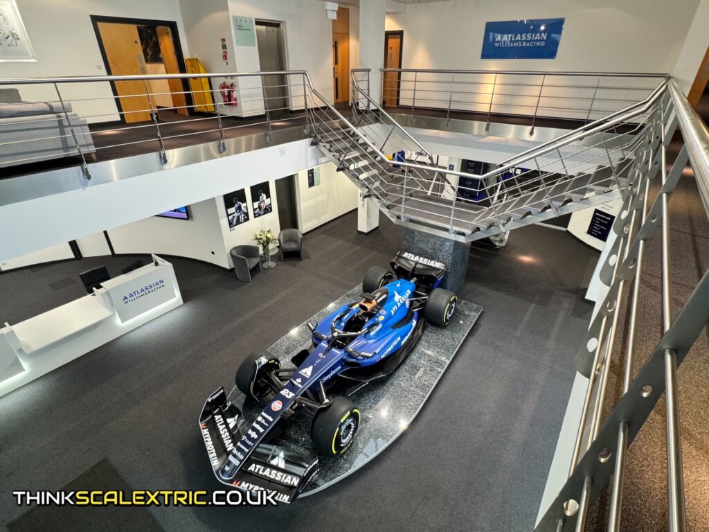 williams atlassian f1 racing corporate event general giant scalextric track