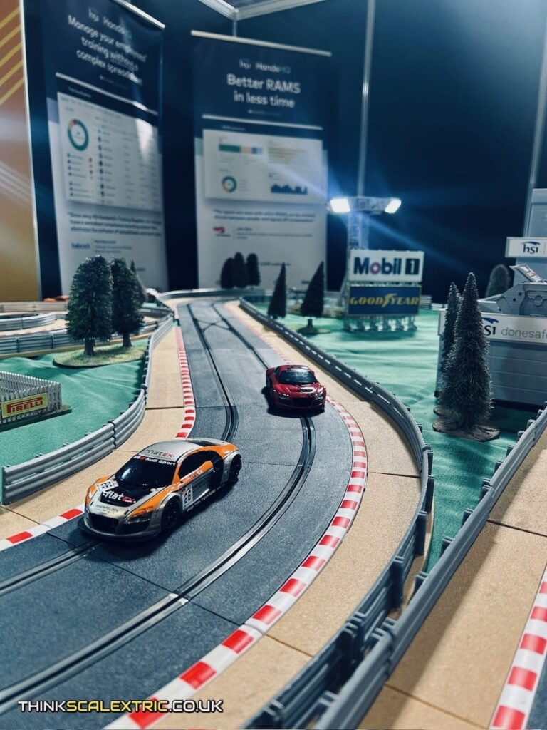 HSI Donesafe at the health and safety event NEC birmingam april 2026 corporate giant scalextric event hire