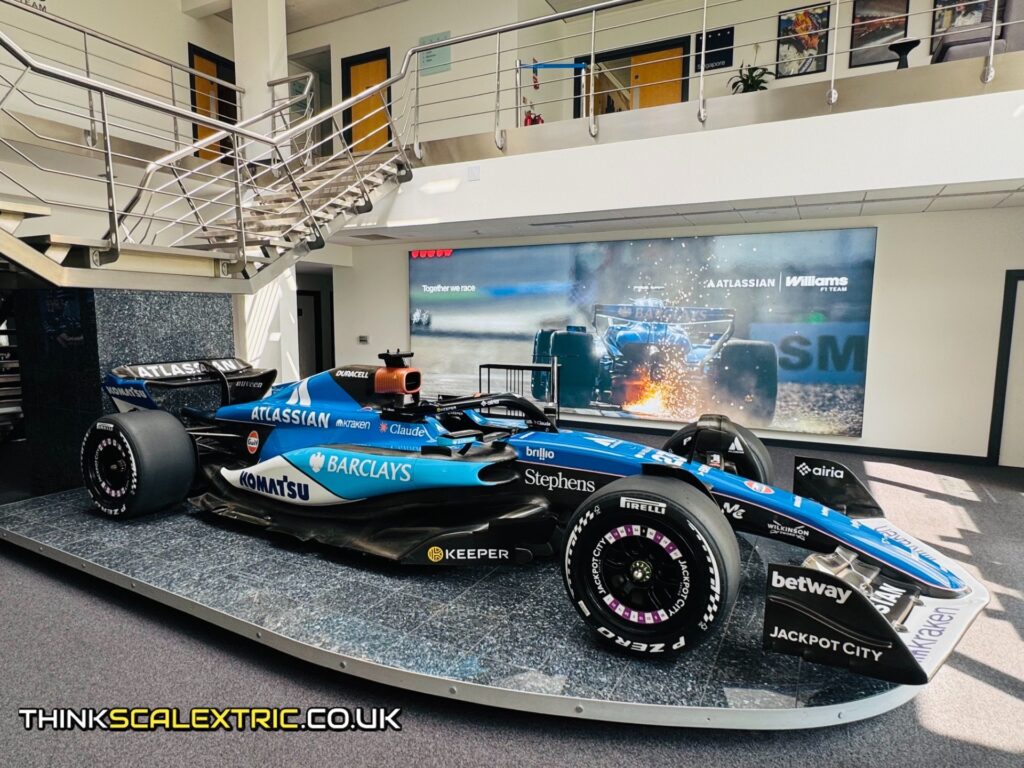 atlassian williams f1 team race day hospitality gp 2026 giant scalextric event entertainment