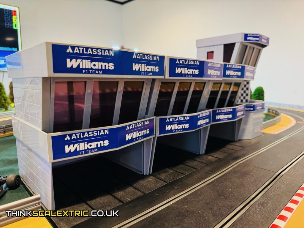atlassian williams f1 team race day hospitality gp 2026 giant scalextric event entertainment