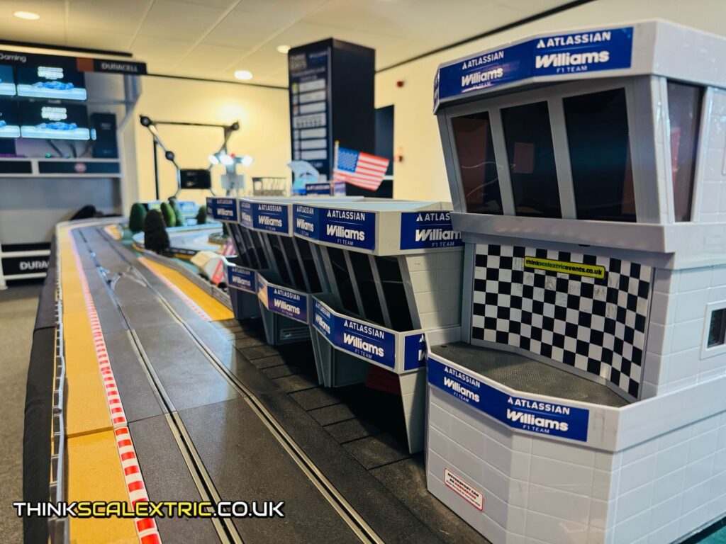 atlassian williams f1 team race day hospitality gp 2026 giant scalextric event entertainment